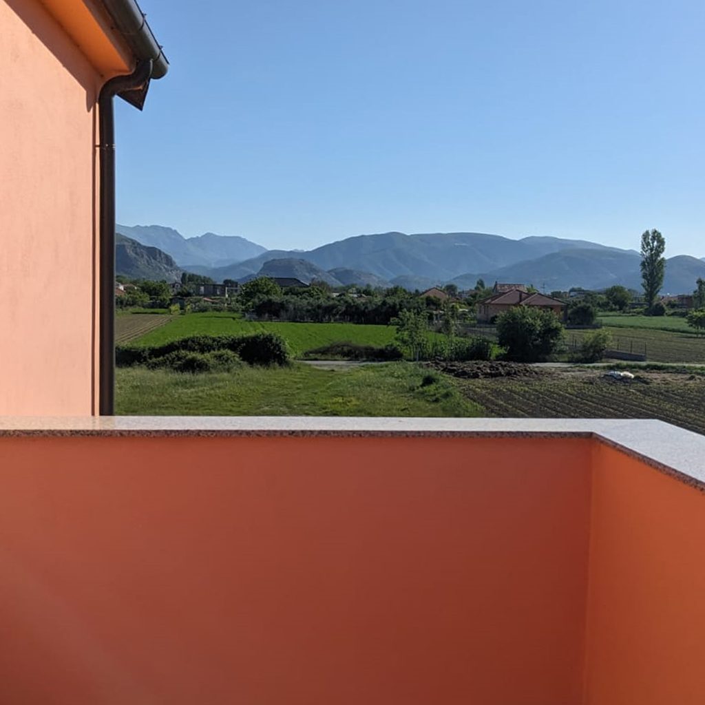 Loggia mit Blick ins Grüne